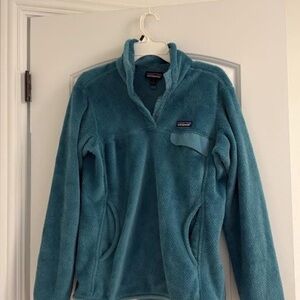 Patagonia Blue Teddy Jacket Soft Fleece Outdoor